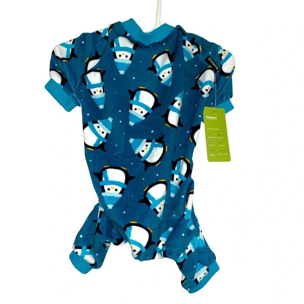 Fitwarm Cute Penguin Dog Pajamas, Dog Winter Clothes for Small Dogs Girl Boy,